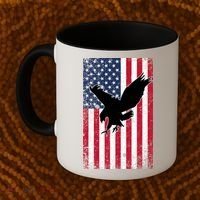 American Flag Eagle Patriotic Usa Great Gift Coffee Mug thumb 2