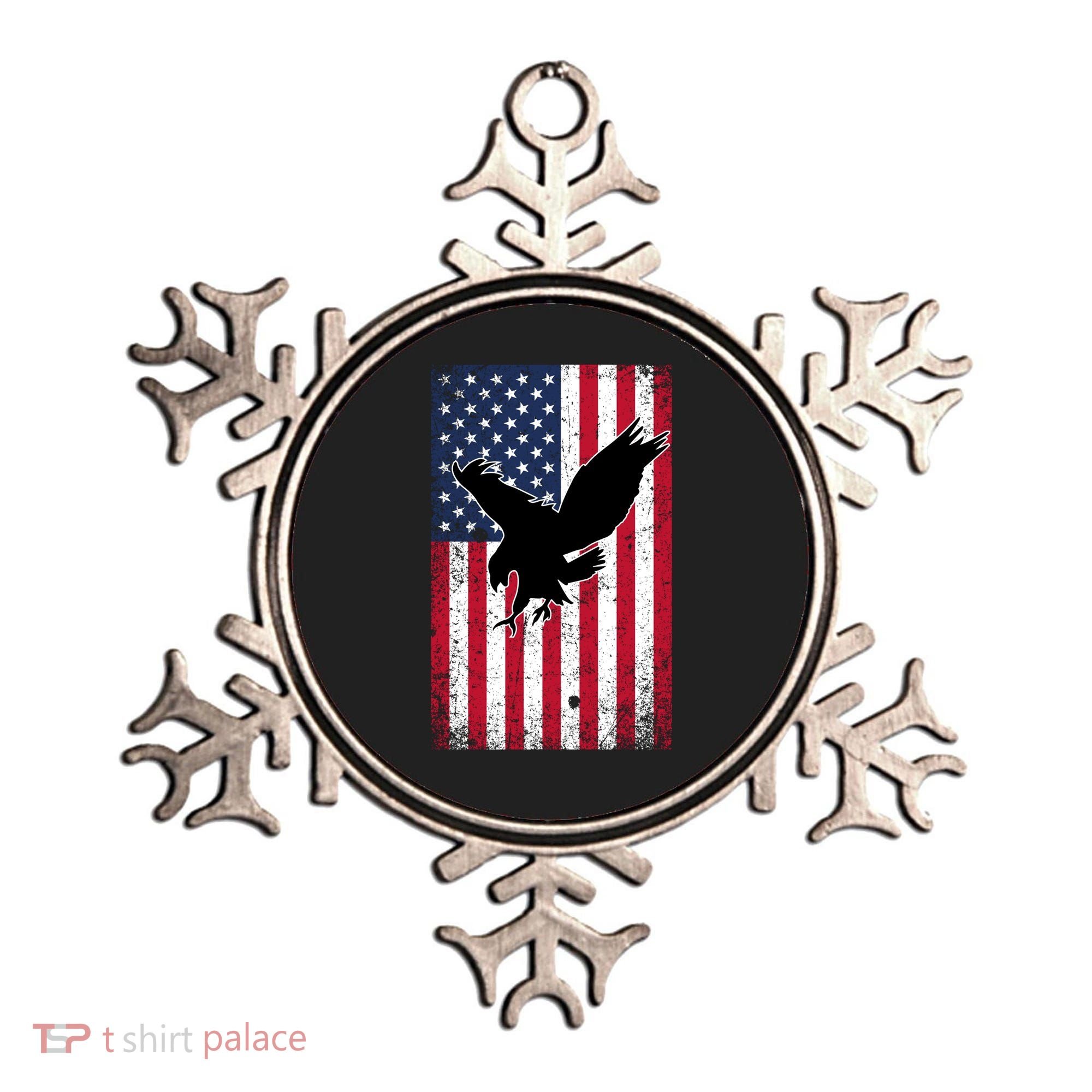 American Flag Eagle Patriotic Usa Great Gift Ornament