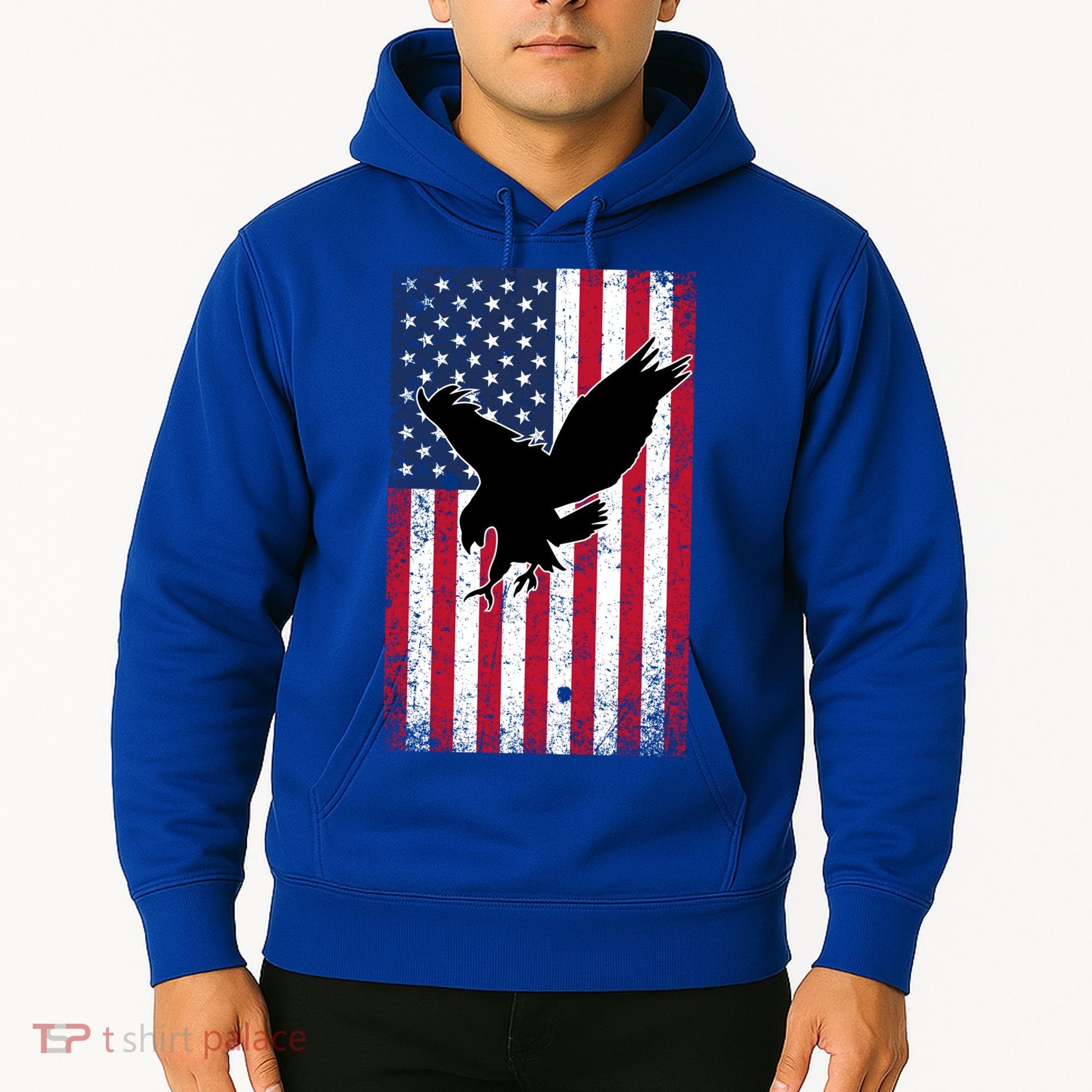 American Flag Eagle Patriotic Usa Great Gift Hoodie