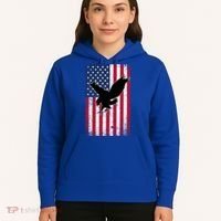 American Flag Eagle Patriotic Usa Great Gift Hoodie thumb 5