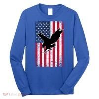American Flag Eagle Patriotic Usa Great Gift Long Sleeve Shirt thumb 0