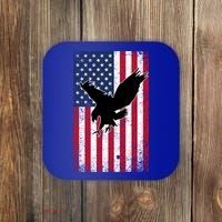 American Flag Eagle Patriotic Usa Great Gift Coaster thumb 0
