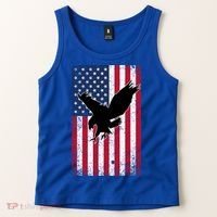 American Flag Eagle Patriotic Usa Great Gift Tank Top thumb 2
