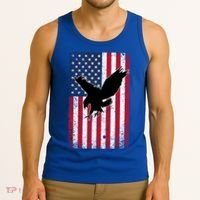 American Flag Eagle Patriotic Usa Great Gift Tank Top thumb 3