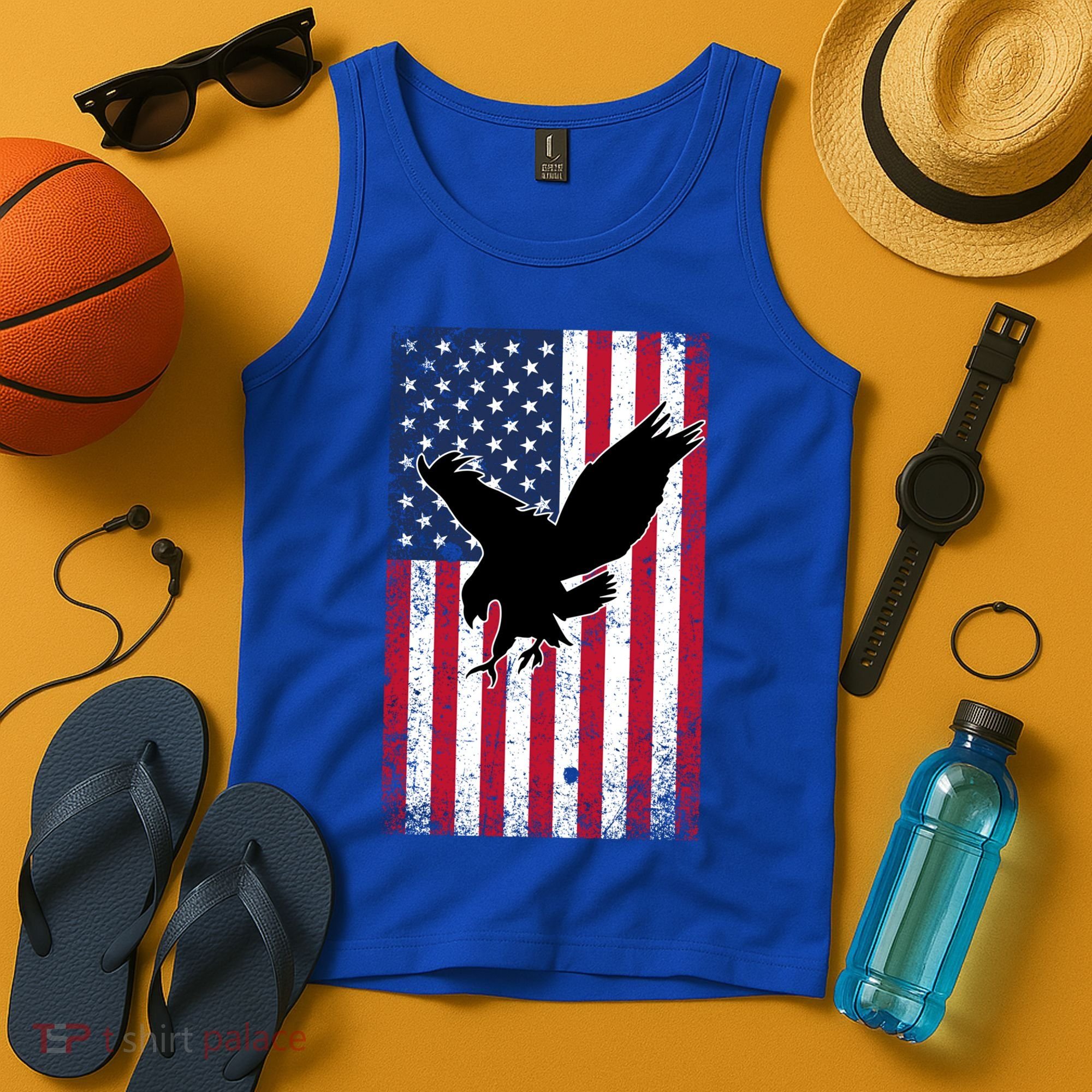 American Flag Eagle Patriotic Usa Great Gift Tank Top