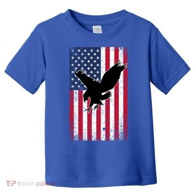 American Flag Eagle Patriotic Usa Great Gift Toddler T-Shirt