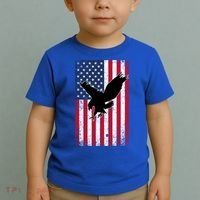 American Flag Eagle Patriotic Usa Great Gift Toddler T-Shirt thumb 2