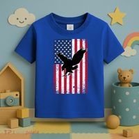 American Flag Eagle Patriotic Usa Great Gift Toddler T-Shirt thumb 3