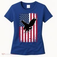 American Flag Eagle Patriotic Usa Great Gift Women's T-Shirt thumb 0