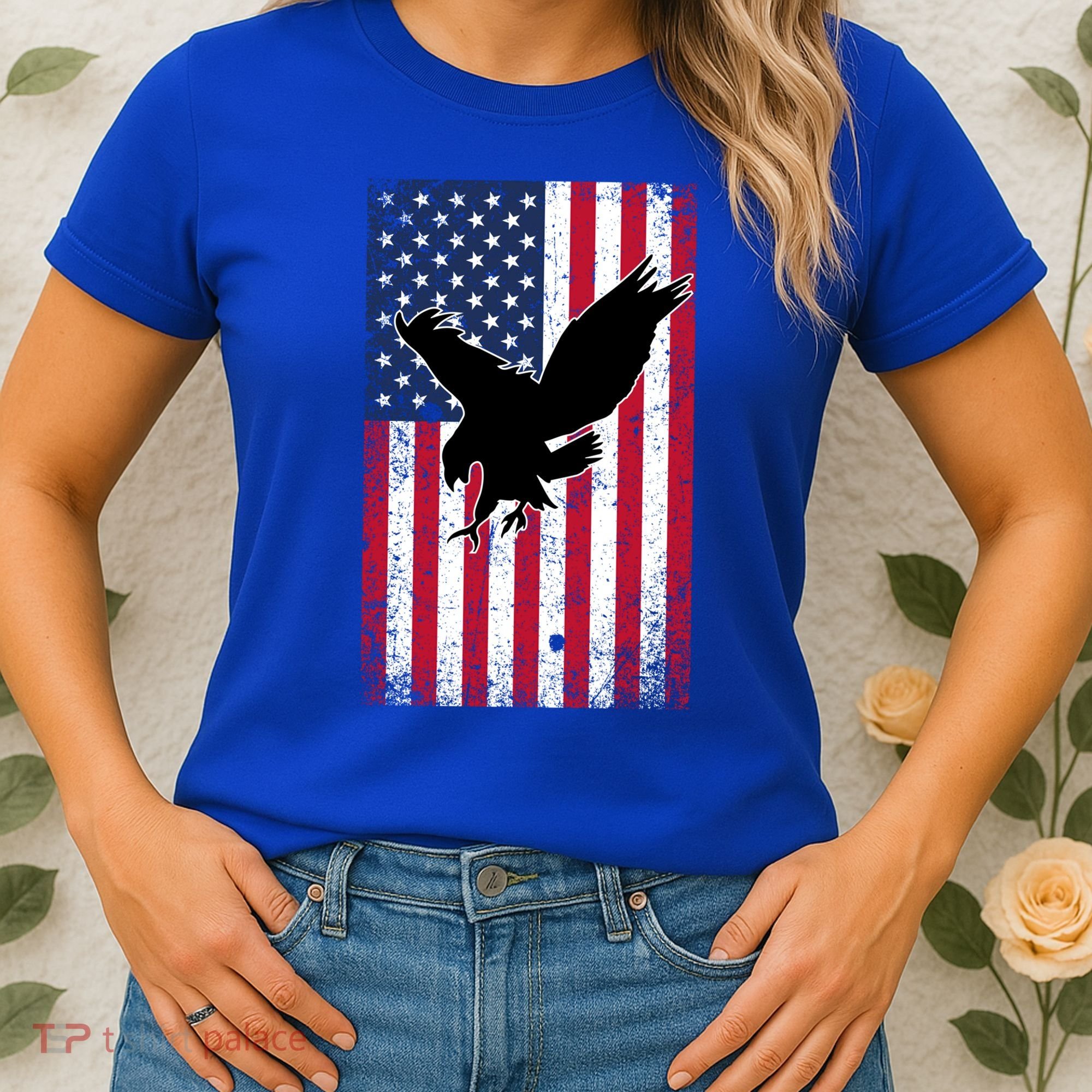 American Flag Eagle Patriotic Usa Great Gift Women's T-Shirt