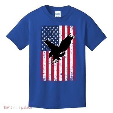 American Flag Eagle Patriotic Usa Great Gift Kids T-Shirt