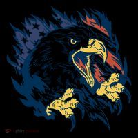 American Flag Eagle Patriot Gift Backpack thumb 2
