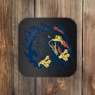 American Flag Eagle Patriot Gift Coaster