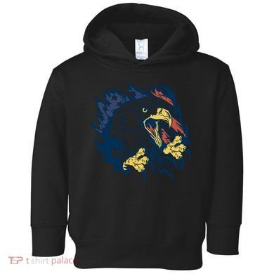 American Flag Eagle Patriot Gift Toddler Hoodie