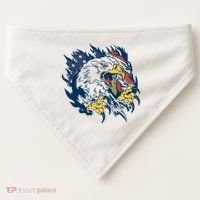 American Flag Eagle Patriot Gift USA-Made Doggie Bandana thumb 0