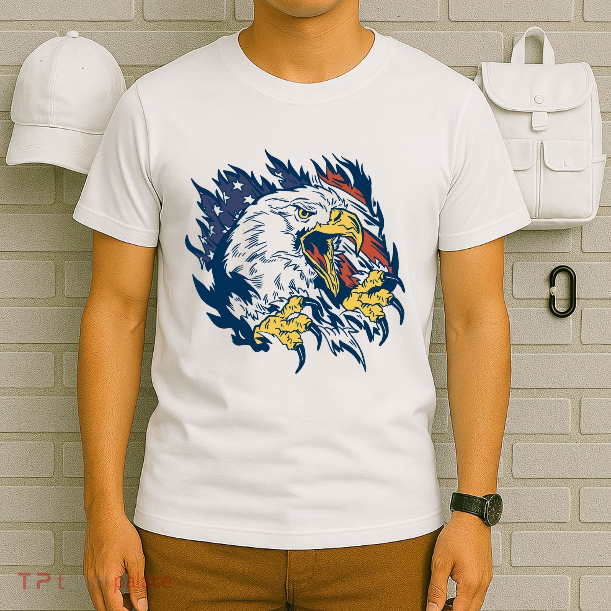 American Flag Eagle Patriot Gift T-Shirt