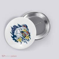 American Flag Eagle Patriot Gift Button thumb 0