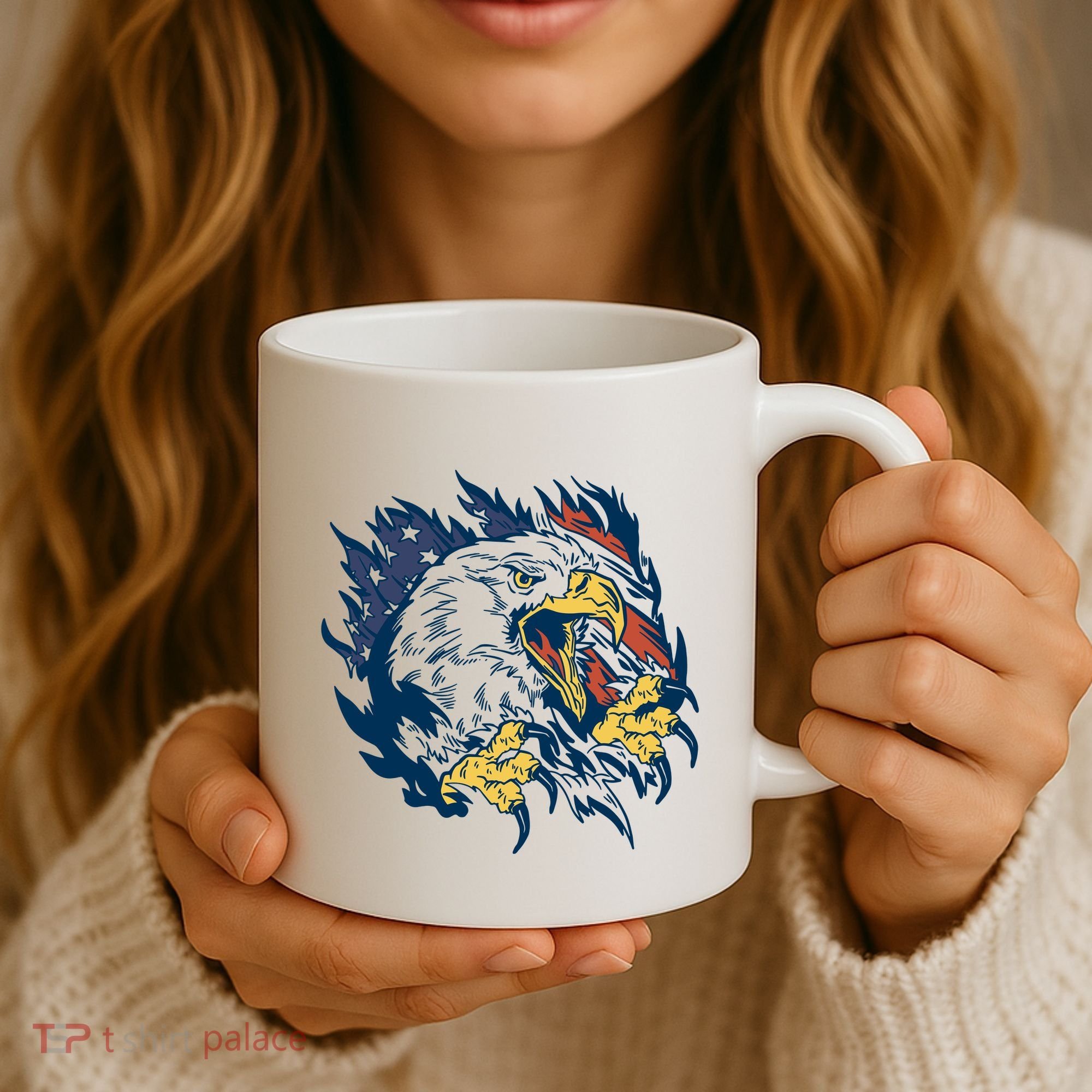 American Flag Eagle Patriot Gift Coffee Mug