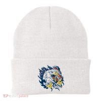 American Flag Eagle Patriot Gift Beanie thumb 0