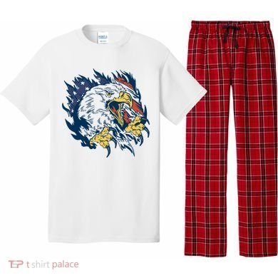 American Flag Eagle Patriot Gift Pajama Set