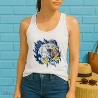 American Flag Eagle Patriot Gift Women's Tank Top thumb 2