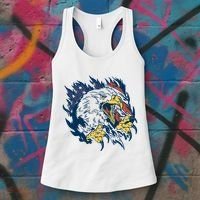 American Flag Eagle Patriot Gift Women's Tank Top thumb 3