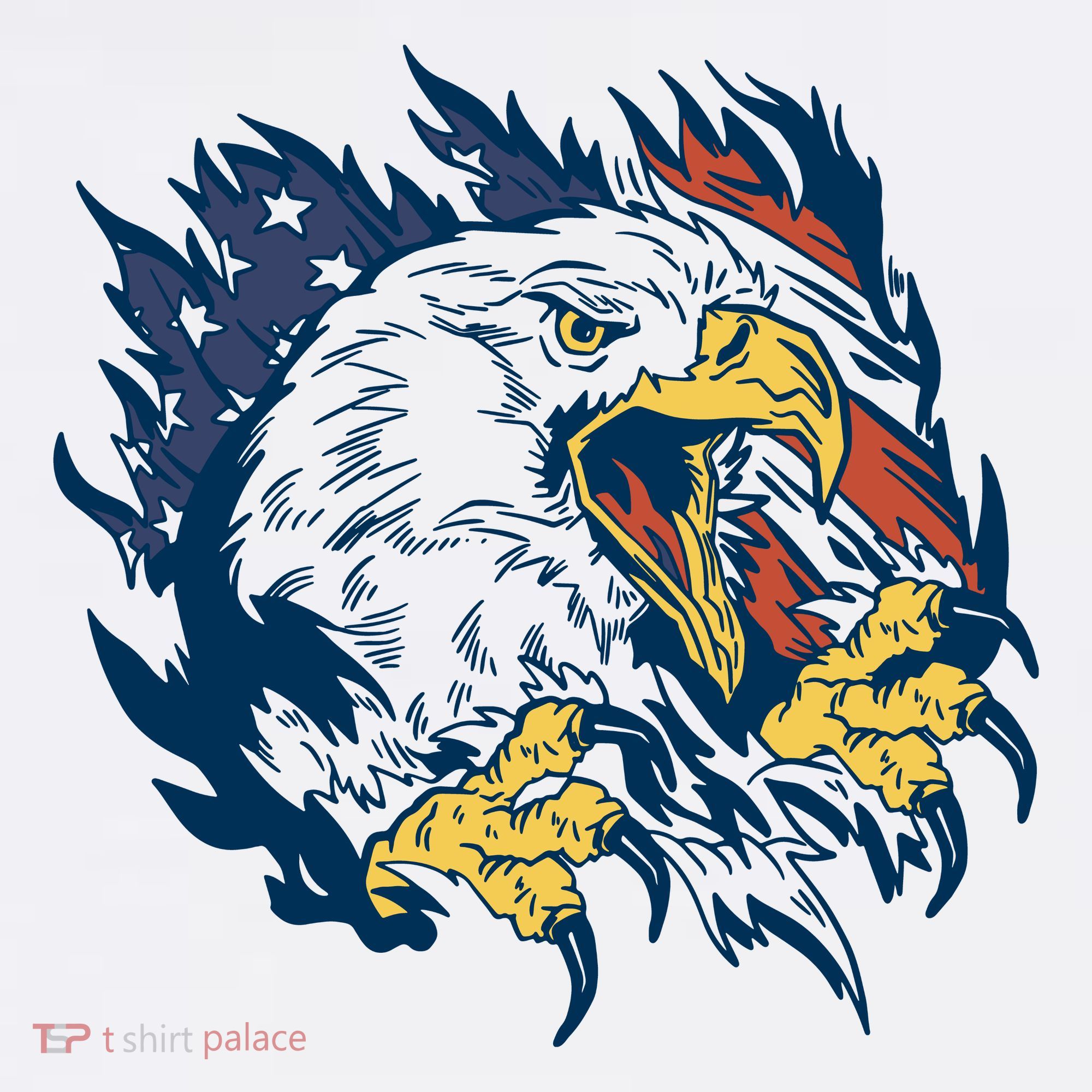 American Flag Eagle Patriot Gift Baby Bodysuit