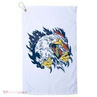 American Flag Eagle Patriot Gift Golf Towel thumb 0