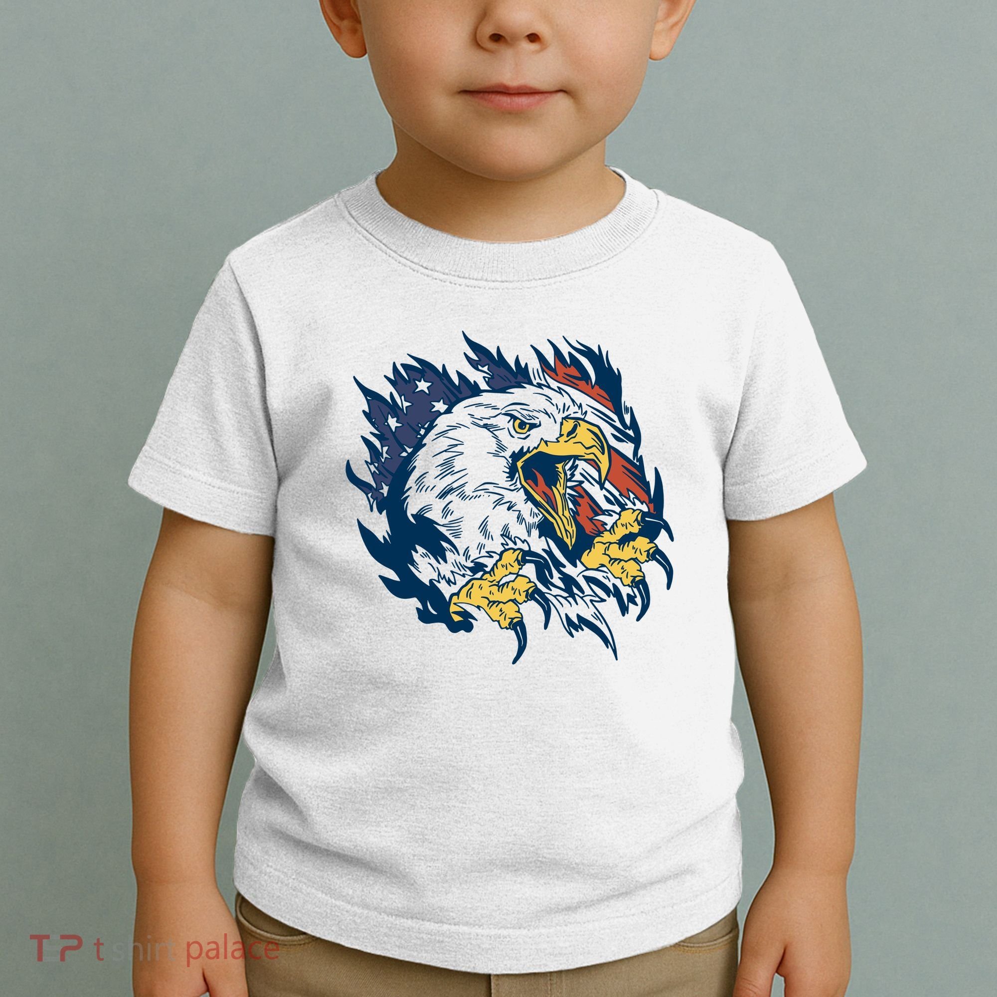 American Flag Eagle Patriot Gift Toddler T-Shirt