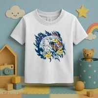 American Flag Eagle Patriot Gift Toddler T-Shirt thumb 3