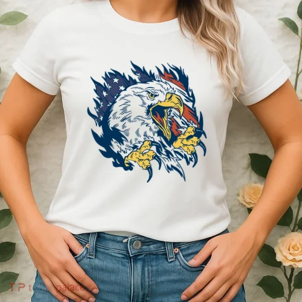 American Flag Eagle Patriot Gift Women's T-Shirt