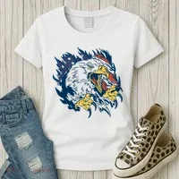 American Flag Eagle Patriot Gift Women's T-Shirt thumb 3