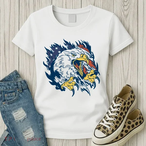 American Flag Eagle Patriot Gift Women's T-Shirt