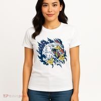 American Flag Eagle Patriot Gift Women's T-Shirt thumb 4