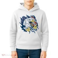 American Flag Eagle Patriot Gift Kids Hoodie thumb 4