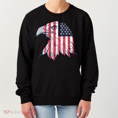 American Flag Eagle Usa Patriotic Gift Women's Sweatshirt