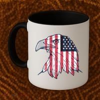 American Flag Eagle Usa Patriotic Gift Coffee Mug thumb 2