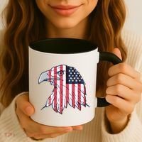 American Flag Eagle Usa Patriotic Gift Coffee Mug thumb 3