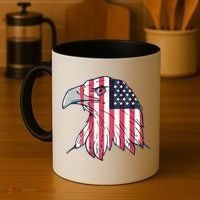 American Flag Eagle Usa Patriotic Gift Coffee Mug thumb 4