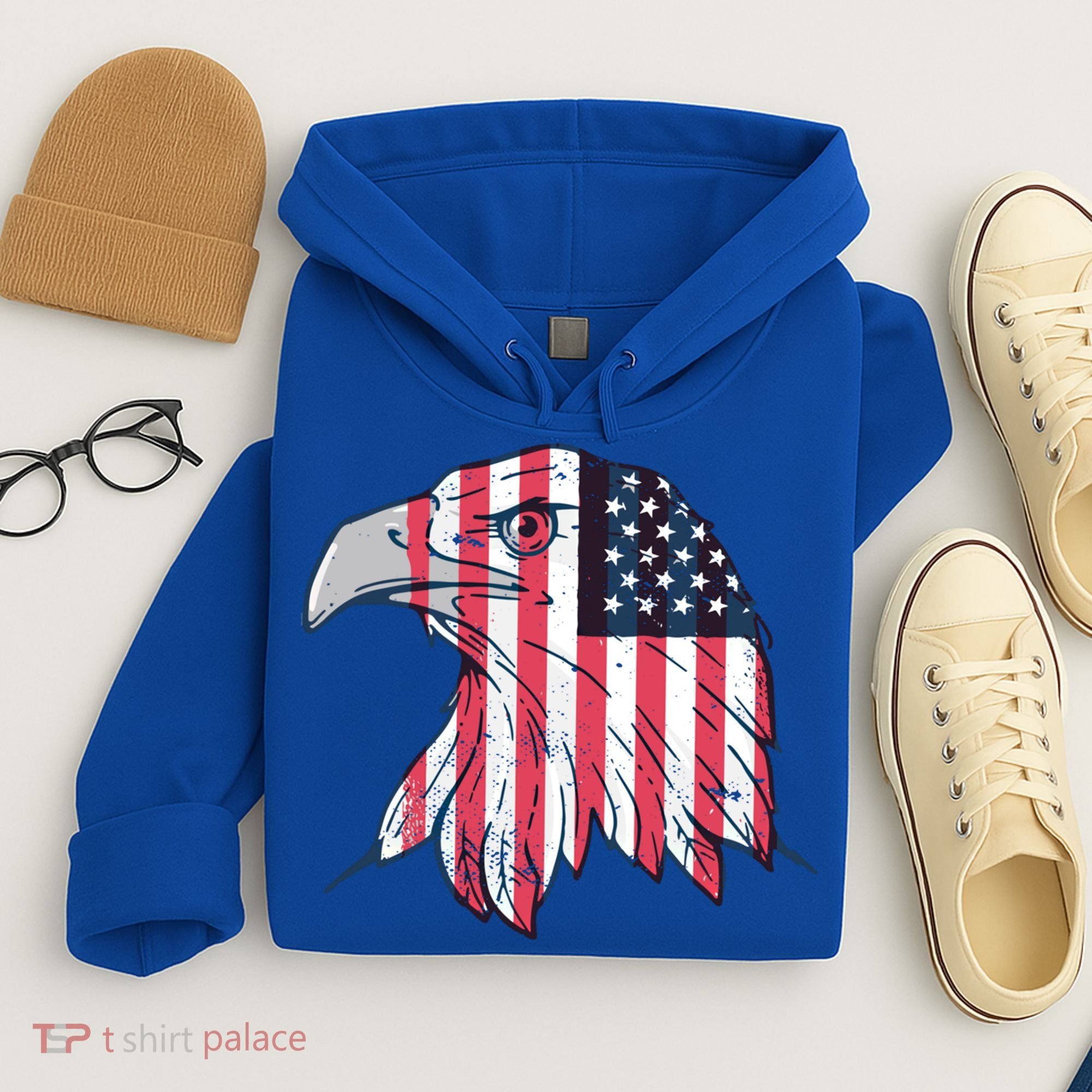 American Flag Eagle Usa Patriotic Gift Hoodie