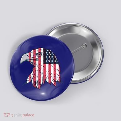 American Flag Eagle Usa Patriotic Gift Button