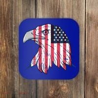 American Flag Eagle Usa Patriotic Gift Coaster thumb 0