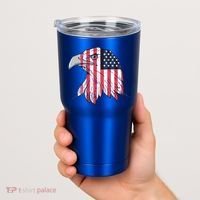 American Flag Eagle Usa Patriotic Gift Tumbler thumb 2