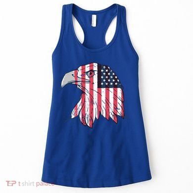 American Flag Eagle Usa Patriotic Gift Women's Tank Top