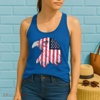 American Flag Eagle Usa Patriotic Gift Women's Tank Top thumb 2