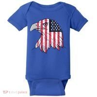 American Flag Eagle Usa Patriotic Gift Baby Bodysuit thumb 0