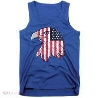 American Flag Eagle Usa Patriotic Gift Tank Top thumb 0