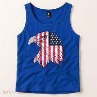 American Flag Eagle Usa Patriotic Gift Tank Top thumb 2