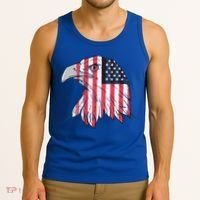 American Flag Eagle Usa Patriotic Gift Tank Top thumb 3