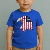 American Flag Eagle Usa Patriotic Gift Toddler T-Shirt thumb 2